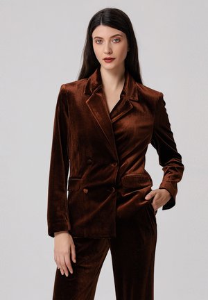 À DOUBLE BOUTONNAGE - Blazer - marron