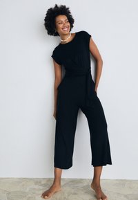LASCANA OVERALL CULOTTE FRONT TWIST - Paplūdimio reikmuo - schwarz
