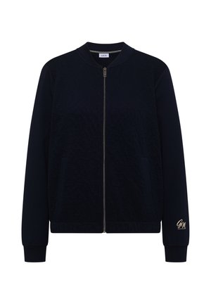 Cecil, BLOUSON MIT STRUKTURMIX UND ELASTIKSAUM - Sweat zippé - urban dark blue