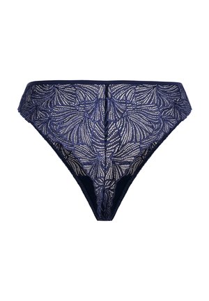 Erlich Textil FLUID HIGH WAIST BRAZIL - String - mitternachtblau