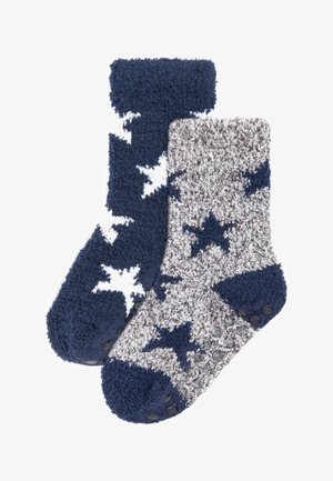 COSY 2 PACK - Čarape - navy blue grey stars