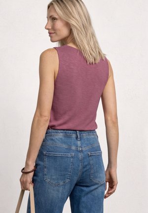 Street One, TOP MIT U-BOOT-AUSSCHNITT UND SCHULTERDETAIL - Débardeur - dark clouded blush