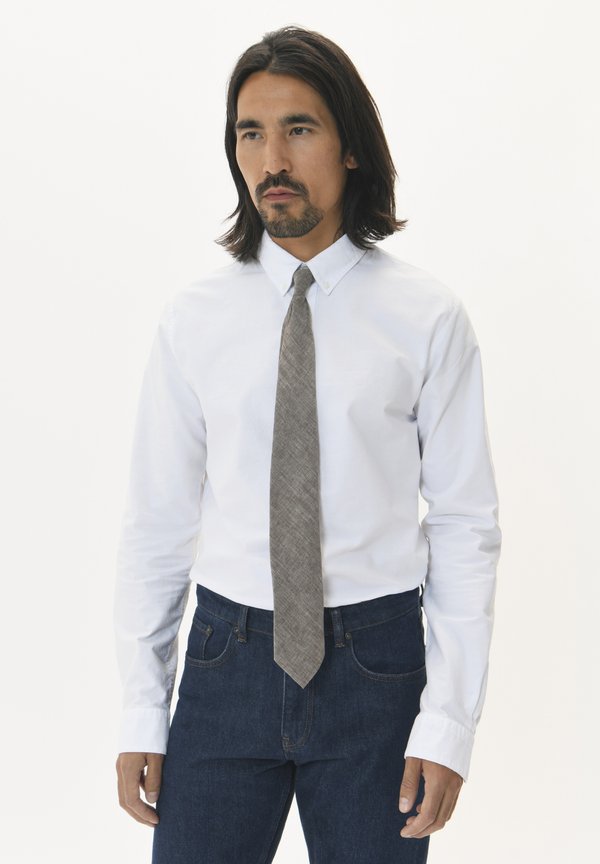 MATIE - Krawatte - walnut melange