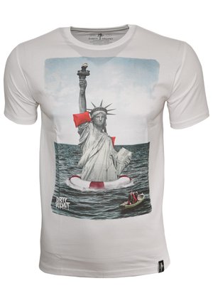 DEEP WATER - Print T-shirt - white