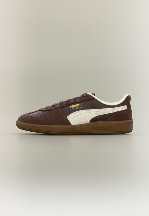 Puma PALERMO CLUB HOUSE UNISEX - Sneakers low - chocolate brown/warm white