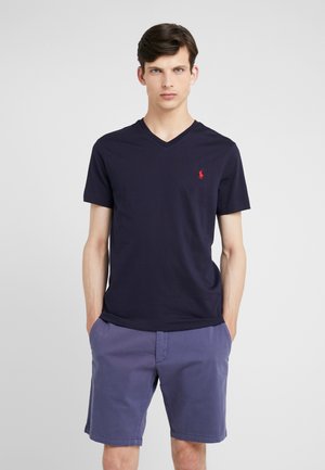 CUSTOM SLIM FIT V-NECK T-SHIRT - T-shirt - bas - ink