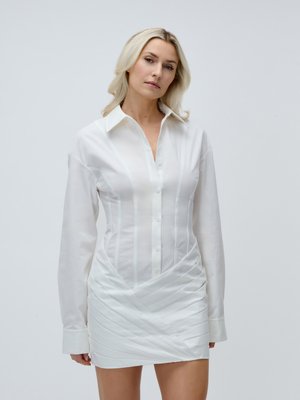 ESMA DRESS - Φόρεμα πουκάμισο - weiß