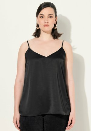 SPAGHETTI STRAP TANK - Top - black