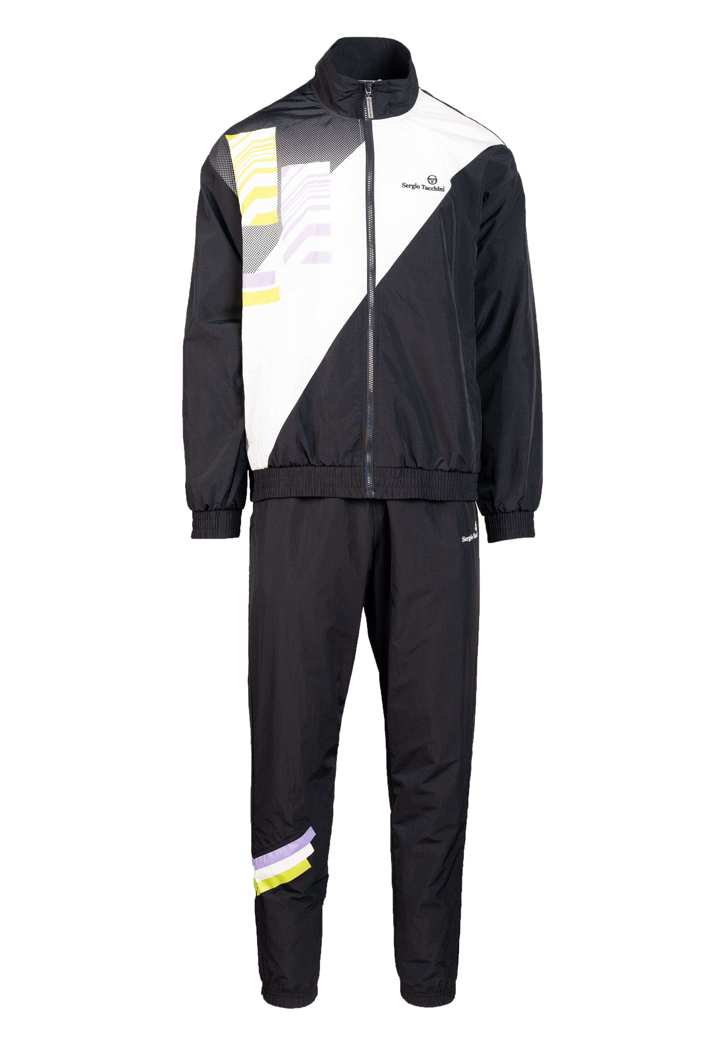 Sergio Tacchini CHECKERED PRINT - Chándal - black white multi/negro -  Zalando.es