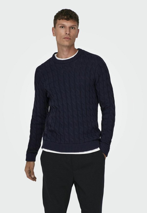 ONSKICKER LIFE  CABLE CREW - Strickpullover
