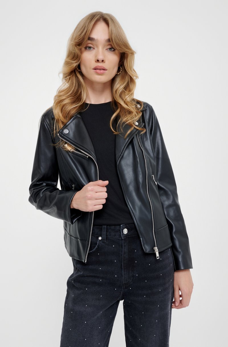 Greenpoint - Faux leather jacket - black, Enlarge