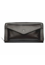 PORTAFOGLIO GIANNI VERSACE Vintage anni '90 Medusa Head in pelle nero