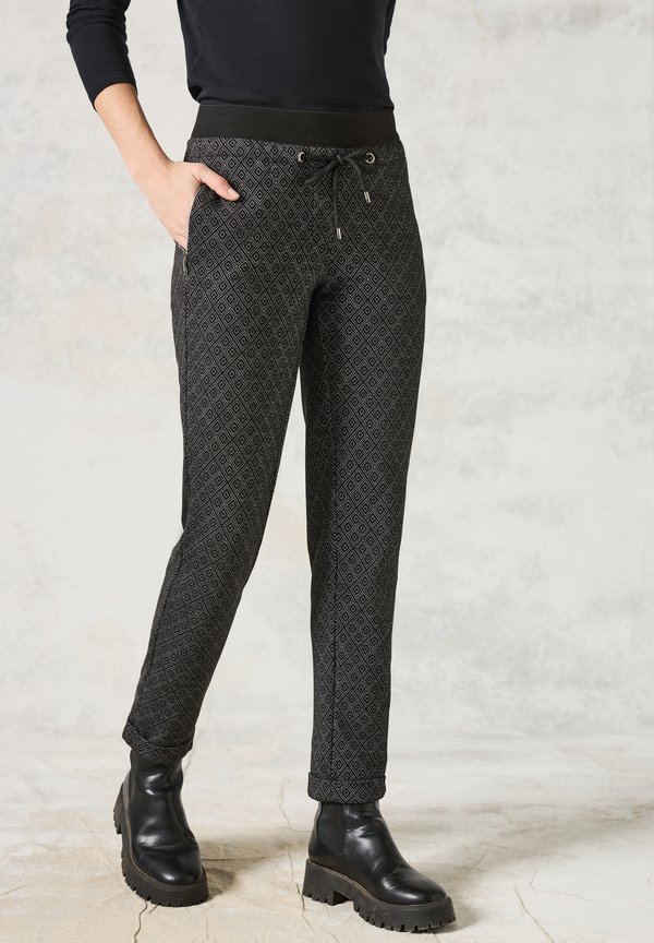 BEDRUCKTE - Jogginghose - schwarz