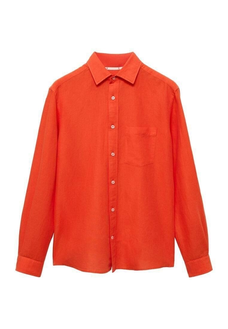 Chemise De Pêche Simms Homme - Plaid Orange, Manches Longues