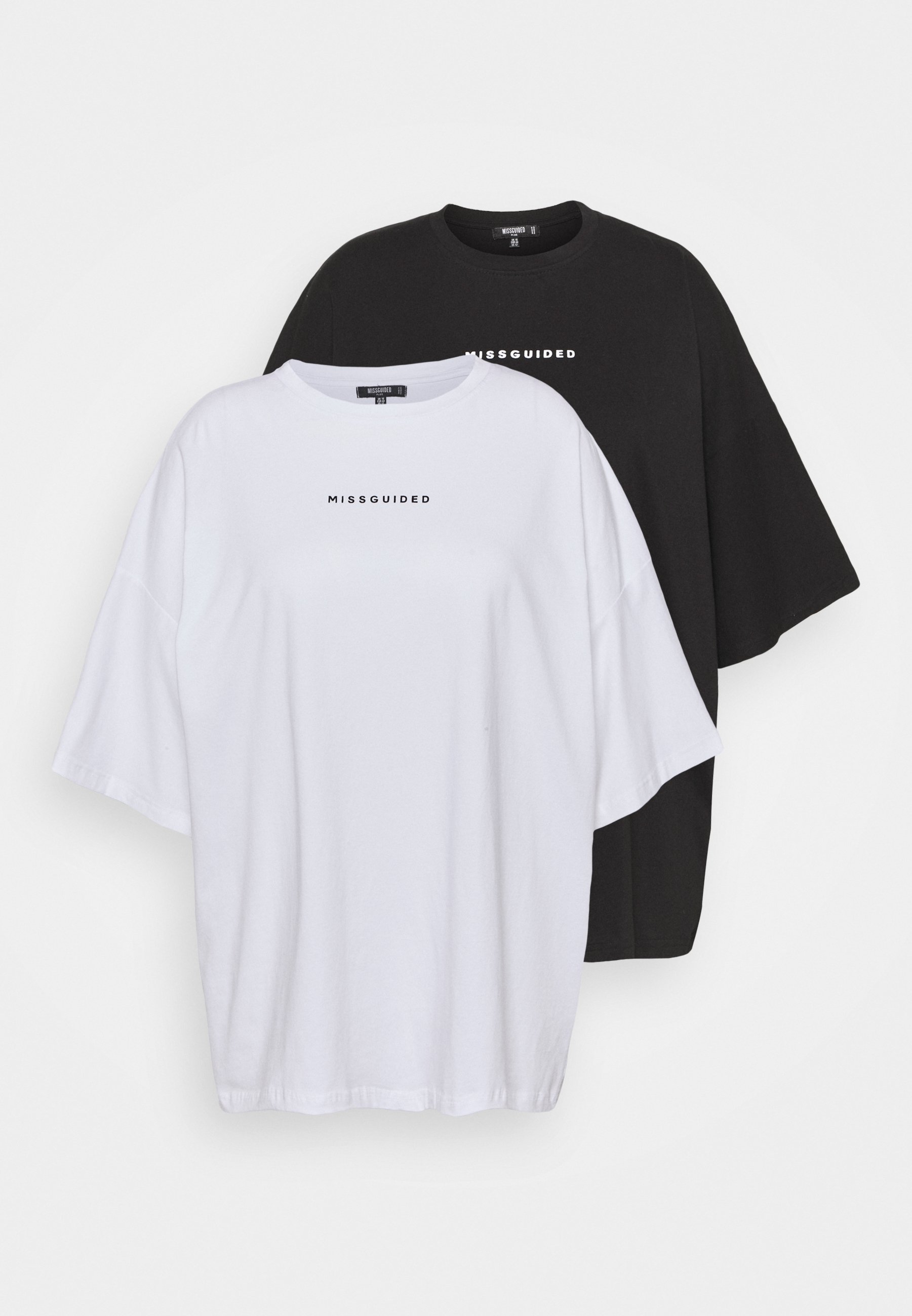 2 PACK BRANDED - Print T-shirt - black 
