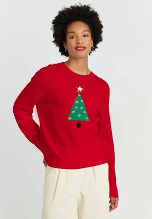 Strickpullover - velvet red