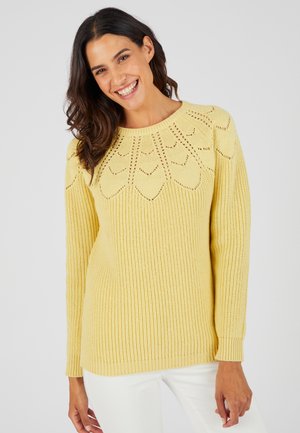 DÉTAILS AJOURÉS - Maglione - jaune
