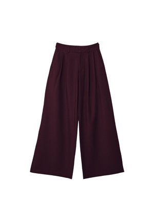 Stradivarius SUPER ADJUSTABLE - Hlače - dark red