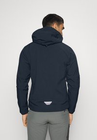 CMP MAN JACKET ZIP HOOD - Softshell dzseki - blue/cemento