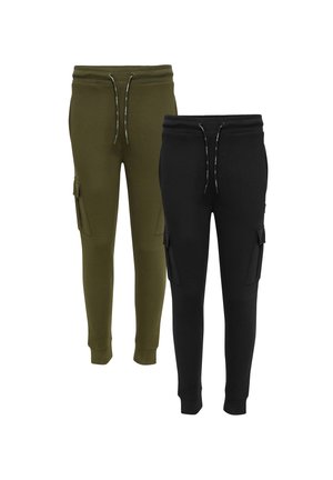 2 PACK STEFANO - Træningsbukser - black & khaki