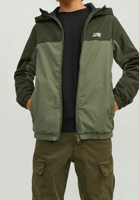 Jack & Jones Junior KAPUZE - Allvädersjacka - forest night