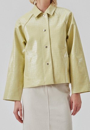 Kunstlederjacke - light yellow