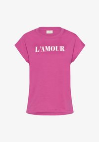 Valgt, violet rose w. chalk print