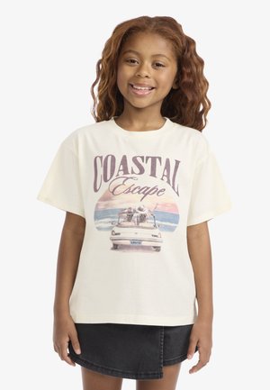 COASTAL TEE - T-shirt imprimé - antique white