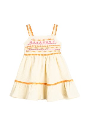 STRAPPY EMBROIDERED - Hverdagskjole - beige