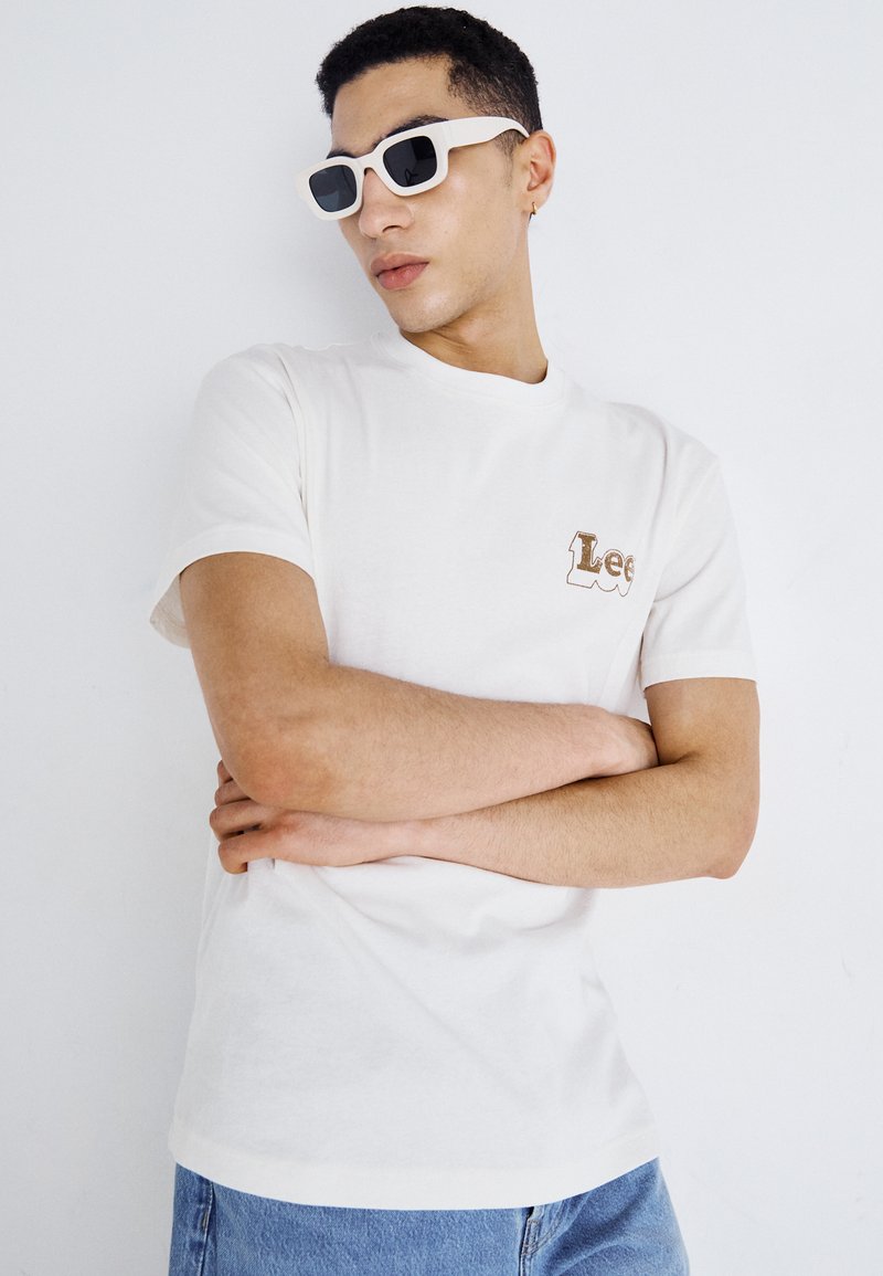 Lee - Uomo Slim Fit T-Shirt Girocollo Con Logo - Relaxed