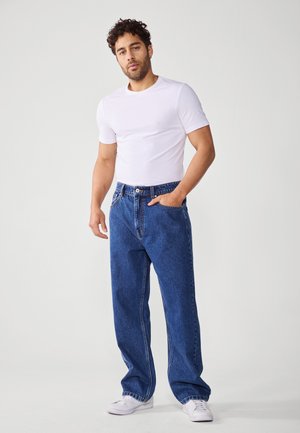 Pier One, 2 PACK - Basic T-shirt - bright white/grey melange