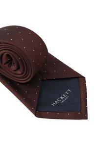Hackett London CLASSY TINY DOT - Cravatta - burgundy red