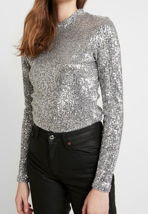 Långärmad tröja - silver-coloured