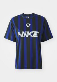 Unselected, deep royal blue/black/white
