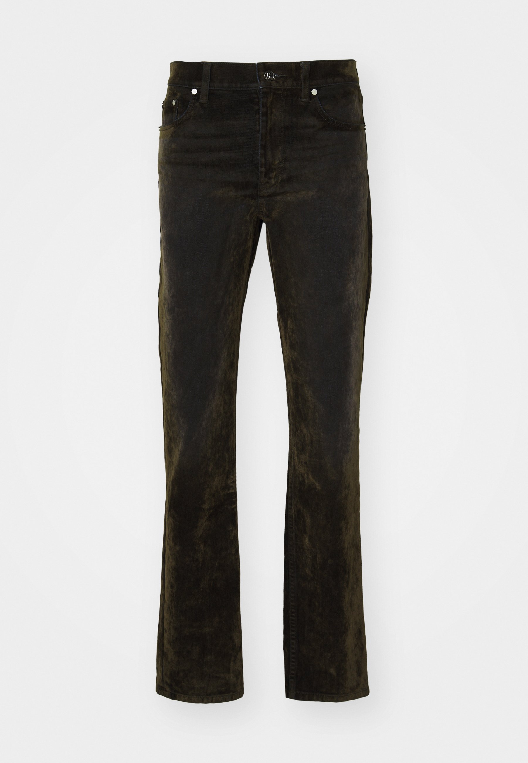 n*様 helmut lang Flocked Jeans 31 Helmut Lang MID RISE SLIM - Slim fit jeans - flocked olive/black