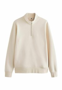 Next - HALF ZIP FUNNEL NECK - Sweatshirt - ecru white Thumbnail-Bild 1