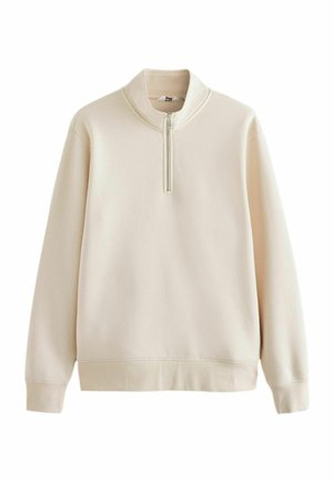 Next HALF ZIP FUNNEL NECK - Collegepaita - ecru white