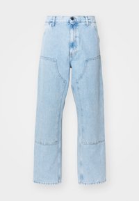 DOUBLE KNEE PANT - Straight leg jeans - blue heavy stone bleached