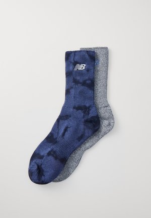 TIE DYE MIDCALF UNISEX 2 PACK - Zeķes - dark blue/grey
