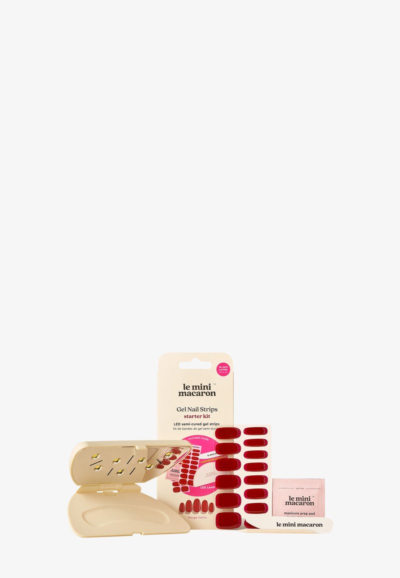 Le Mini Macaron - GEL NAIL STRIPS STARTER KIT - Set pour les ongles - rouge dahlia, Agrandir