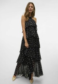 Vero Moda FELICIA RUFFLE - Proginė apranga - black