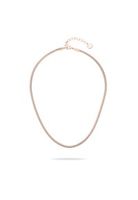 Halskette aus Silber mit einem glatten, abgerundeten Design. Verfügt über einen Verschluss mit einstellbarer Länge und einem kleinen Charme-Akzent.