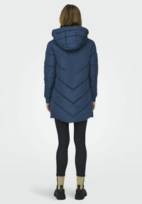 JDY JDYSKYLAR PADDED HOOD - Vinterkappa /-rock - dark denim