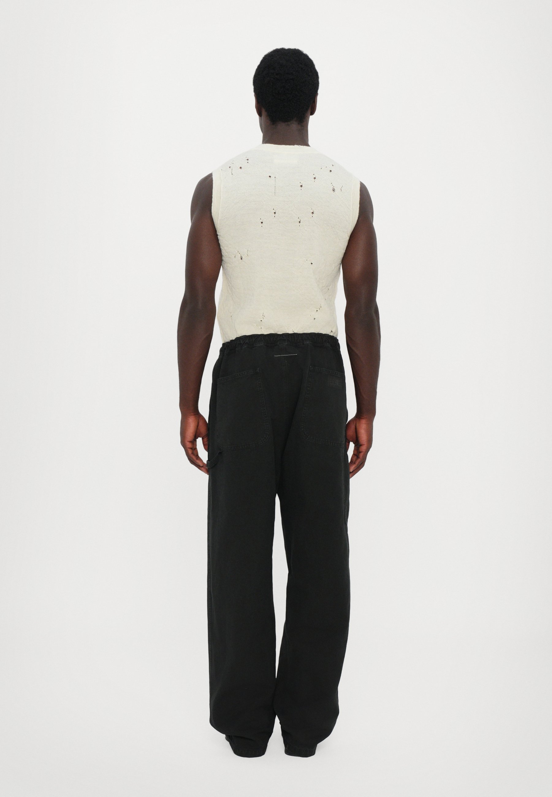 MM6 Maison Margiela PANTS - Trousers - black - Zalando.co.uk