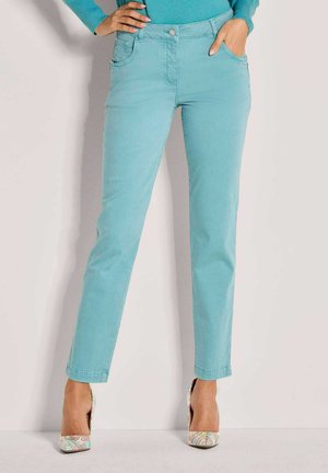 5-POCKET-MIT STRETCH-KOMFORT - Jeans Slim Fit - aqua