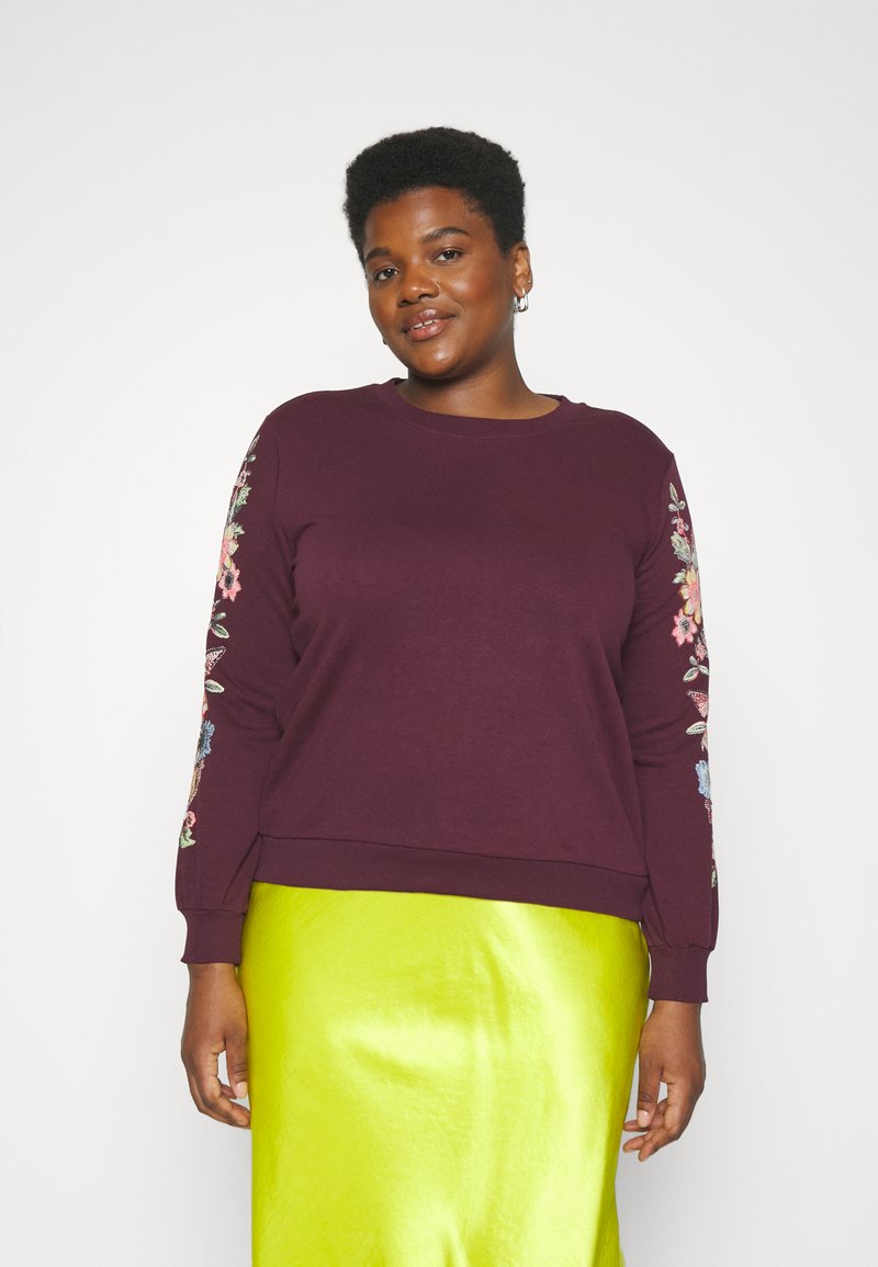 Only Carmakoma Sunny knit mauve wine main image 1
