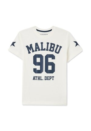 T-shirt con stampa - bianco lana