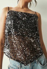 Next SEQUIN - Bluză - black