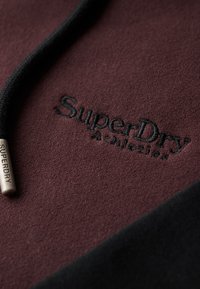 Superdry & Co ESSENTIAL BASEBALL - Sudadera con cremallera - rich deep burgundy black