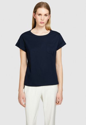 Sisley WITH POCKET - T-shirt basic - dark blue